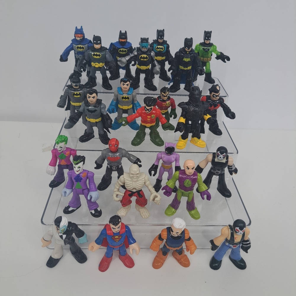 Fisher-Price Imaginext DC Super Friends Batman Robin Joker Lot 25 Figures Toy